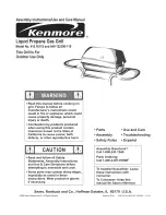 Kenmore 415.16115 Assembly Instructions/Use And Care Manual preview