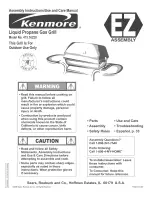 Preview for 1 page of Kenmore 415.16220 Assembly Instructions/Use And Care Manual