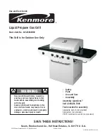 Preview for 1 page of Kenmore 415.16644900 Use And Care Manual