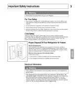 Предварительный просмотр 3 страницы Kenmore 4156 - 25.0 cu. Ft. Non-Dispensing Refrigerator Use And Care Manual