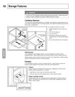 Предварительный просмотр 16 страницы Kenmore 4156 - 25.0 cu. Ft. Non-Dispensing Refrigerator Use And Care Manual