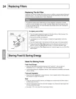 Предварительный просмотр 24 страницы Kenmore 4156 - 25.0 cu. Ft. Non-Dispensing Refrigerator Use And Care Manual