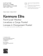 Kenmore 417.4110 Series Use & Care Manual предпросмотр