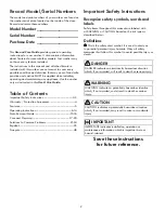 Preview for 2 page of Kenmore 417.4112 Series Use & Care Manual