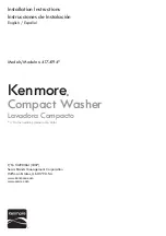 Предварительный просмотр 1 страницы Kenmore 417.4194 Series Installation Instructions Manual