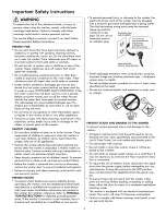 Предварительный просмотр 3 страницы Kenmore 417.4413 Use & Care Manual