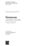 Kenmore 417.6173 Series Installation Instructions Manual preview
