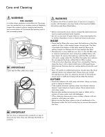 Предварительный просмотр 16 страницы Kenmore 417.8110 Series Use & Care Manual