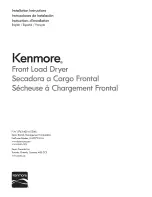 Kenmore 417.81122310 Installation Instructions Manual предпросмотр