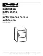 Предварительный просмотр 1 страницы Kenmore 41798076700 Installation Instructions Manual