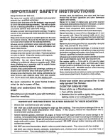 Preview for 4 page of Kenmore 42625 Use, Care, Safety Manual