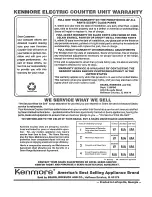 Предварительный просмотр 11 страницы Kenmore 43420 Use Use, Care, Safety Manual