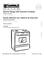 Kenmore 4500 - Elite 30 in. Slide-In Induction Range User Manual предпросмотр