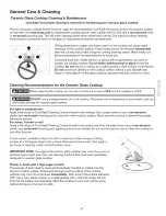 Preview for 41 page of Kenmore 4500 - Elite 30 in. Slide-In Induction Range User Manual