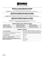 Kenmore 4542 - Elite 23.1 cu. Ft. Refrigerator Installation Instructions Manual preview