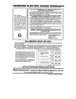 Предварительный просмотр 24 страницы Kenmore 45520 Use, Care, Safety Manual