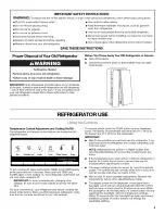 Preview for 3 page of Kenmore 4602 - Elite 24.5 cu. Ft. Refrigerator Use & Care Manual