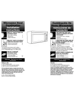 Preview for 1 page of Kenmore 4619-555-98031/8184059 Installation Instructions Manual