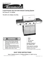 Kenmore 464222209 - Grill With 100% Infrared Cooking System Use And Care Manual preview