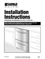 Kenmore 4651334260010 Installation Manual preview