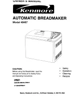 Preview for 1 page of Kenmore 48487 Owner'S Manual