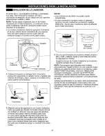 Предварительный просмотр 41 страницы Kenmore 4885 - Rear Control High Efficiency 3.6 cu. Ft. Capacity Front Load Washer Use & Care Manual And Installation Instructions