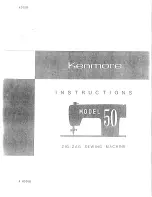 Kenmore 50 Gallon Instructions Manual preview