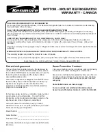 Preview for 3 page of Kenmore 501-6604 Use & Care Manual