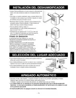 Preview for 15 page of Kenmore 54501 - 50 Pint Dehumidifier Owner'S Manual