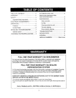 Preview for 2 page of Kenmore 580.5145 Owner'S Manual