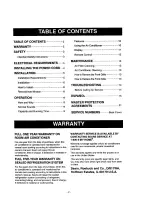 Preview for 2 page of Kenmore 580.73189 Owner'S Manual