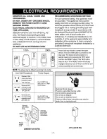 Предварительный просмотр 4 страницы Kenmore 580.75098 Owner'S Manual