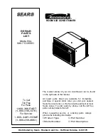 Kenmore 580.75135501 Repair Parts preview