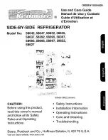 Preview for 1 page of Kenmore 58392 Use And Care Manual