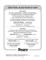 Preview for 36 page of Kenmore 587.1418 Series Use & Care Manual