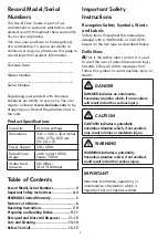 Preview for 2 page of Kenmore 587.1463 Series Use & Care Manual