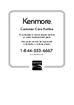 Предварительный просмотр 18 страницы Kenmore 587.1463 Series Use & Care Manual