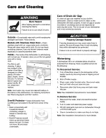 Preview for 17 page of Kenmore 587.15072 Use And Care Manual