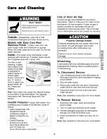 Предварительный просмотр 19 страницы Kenmore 587.1520* Use & Care Manual