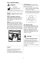 Preview for 19 page of Kenmore 587.1527 Series Use & Care Manual