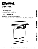 Предварительный просмотр 1 страницы Kenmore 587.17245 Use & Care Manual