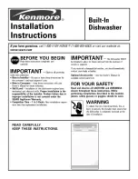 Kenmore 58714402400 Installation Instructions Manual preview