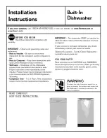 Preview for 1 page of Kenmore 58714683110 Installation Instructions Manual