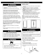 Предварительный просмотр 8 страницы Kenmore 5881 - 26.5 cu. Ft. Refrigerator Use & Care Manual