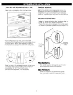 Предварительный просмотр 9 страницы Kenmore 5881 - 26.5 cu. Ft. Refrigerator Use & Care Manual