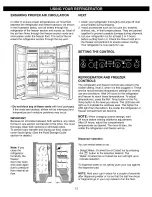 Предварительный просмотр 13 страницы Kenmore 5881 - 26.5 cu. Ft. Refrigerator Use & Care Manual