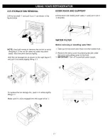 Предварительный просмотр 17 страницы Kenmore 5881 - 26.5 cu. Ft. Refrigerator Use & Care Manual