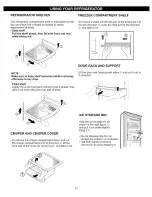 Предварительный просмотр 17 страницы Kenmore 5882 - Elite 26.5 cu. Ft. Refrigerator Use And Care Manual