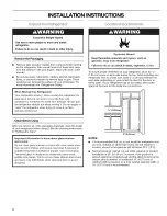 Предварительный просмотр 4 страницы Kenmore 5890 - 25.4 cu. Ft. Refrigerator Use And Care Manual