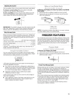 Предварительный просмотр 15 страницы Kenmore 5890 - 25.4 cu. Ft. Refrigerator Use And Care Manual